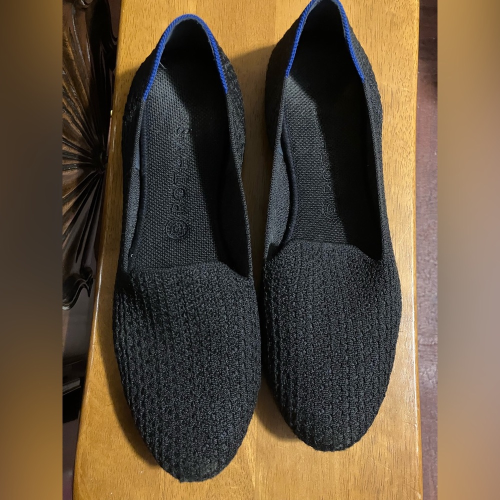 Rothy's The Loafer Black honeycomb Flats Classic Chic Shoes Women’s US 11